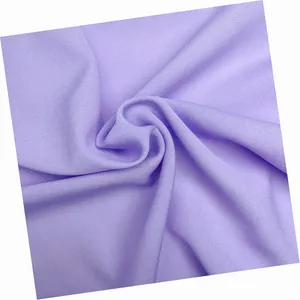 Romantic Mysterious Purple Color 19mm Silk Viscose Blends Spandex Stretch Crepe De Chine Fabric for Women Dress Sleepwear