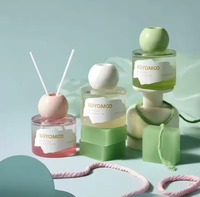 Diffuseur de parfum d'ambiance aromathérapeutique personnalisé, parfum d'air frais, huile essentielle naturelle, diffuseur de roseaux mini 50 ml avec bâtonnets aromatiques