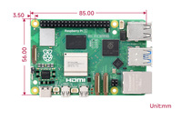 Nuevo Original Raspberry Pi 5 8GB RAM BCM2712 procesador 2,4 GHz quad-core 64-bit Arm Cortex-A76 CPU paquete de herramientas de desarrollo
