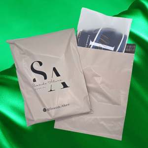 Sacs d'expédition en plastique beige nude pour la mode, imperméables, pour l'emballage des cheveux, sacs express bruns - Product Image 5