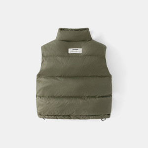 <span class=keywords><strong>Gilet</strong></span> Enfant Automne/Hiver 2025 Nouveau Modèle Élégant Rembourré en Duvet Chaud <span class=keywords><strong>Zippé</strong></span> Couleur Unie en Nylon pour Garçons, Filles et Bébés - Product Image 3