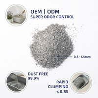 Lettiera per Gatti in Bentonite a Forma Irregolare - Fornitura Diretta dalla Fabbrica OreCrush 99,9% Senza Polvere, Agglomerante Rapido