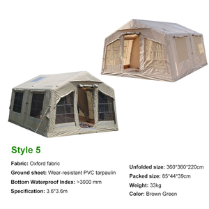 Tente de camping gonflable Dericsson pour 1/2/4/6/8/10/12 personnes, imperméable, pour le camping en plein air, grande tente familiale, OEM disponible - Product Image 5
