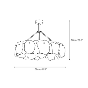 <span class=keywords><strong>Burton</strong></span> thạch cao Tuyết hoa Đèn chùm hiện đại ánh sáng mặt dây chuyền với đồng thau khung và thạch cao Tuyết hoa Shades thanh lịch Trần lịch thi đấu - Product Image 3