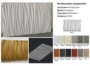 Panneaux muraux <span class=keywords><strong>en</strong></span> pierre de polyuréthane simulée Placages Panneaux <span class=keywords><strong>en</strong></span> pierre fausse vague <span class=keywords><strong>en</strong></span> PU - Product Image 2