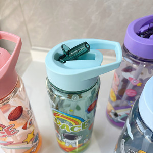 2026 High Beauty Plastic Water <b>Cup</b> Cute Children's Portable Cartoon Sports Water <b>Cup</b> <b>with</b> <b>Straw</b> - Product Image 6