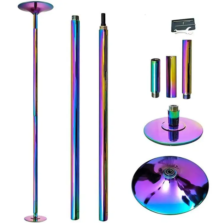 45mm Equipamento de Palco de Dança Portátil, Kit Completo Removível Pole Fitness Com Carry Bag Para Bar Stuodio, Mostrar