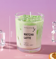 Sommer-Matcha-Tasse Kaffeeduftkerze Gelee-Wachs Duftkerzen Wohndekor Duftkerze