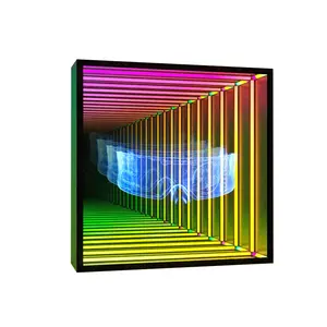 neues produkt unendlichkeitsspiegel abgrundspiegel Melaleuca-Tunnelspiegel led-holografisches display werbetafel im freien