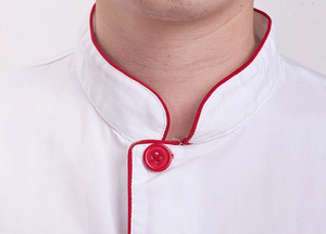 ชุดเครื่องแบบเชฟสำหรับงานจัดเลี้ยงทำงานสำหรับร้านอาหารเสื้อผ้าสำหรับห้องครัวและโรงแรมแขนสั้นพิมพ์โลโก้ - Product Image 5