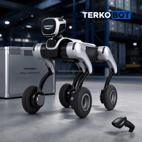 Robot Cuadrúpedo con Ruedas MagicDog-W con Batería de 8200 mAh de Larga Duración, 2~4 Horas de Tiempo de Trabajo, Robot Perro Biónico de Patrulla para Exteriores