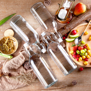 Bán Buôn 1000Ml Tùy Chỉnh Màu Sắc Đu <span class=keywords><strong>Top</strong></span> Chai Thủy Tinh Chất Lượng Cao Dễ Dàng Mở End Màn Hình In Ấn Xử Lý Bề Mặt Cho Đồ Uống - Product Image 4