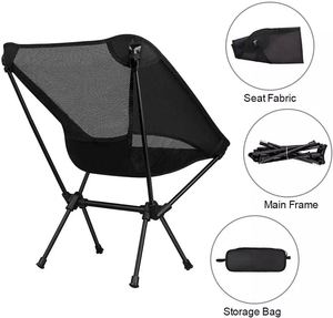 Chaise de plage portable, pliable, pour la randonnée, le camping, la pêche en plein air - Product Image 3