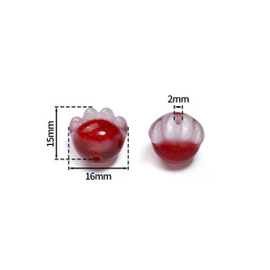Cuentas de Resina con Forma de Pata de Gato, Orificio Recto Pequeño, Accesorios para Joyería DIY, Pulseras y Collares Hechos a Mano, Cuentas Sueltas - Product Image 2