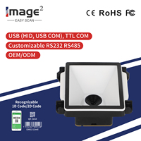 Mini Módulo de escáner de código de barras industrial EM21, lector de código QR 2D, interfaz USB RS232 integrada CMOS para automatización de fabricación