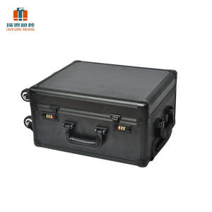 Mallette de rangement pour chariot en aluminium pour sport avec 4 rangées de bagages de cabine étanches avec mousse - Product Image 6