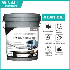 Óleo de engrenagem para máquinas pesadas, venda quente preço médio 4l/6l GL-5 85w-90