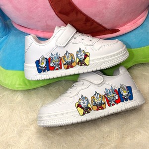 Zapatos para niños Ultraman, estilo de dibujos animados, <span class=keywords><strong>impermeables</strong></span>, con diamantes de imitación, <span class=keywords><strong>zapatillas</strong></span> ligeras informales, zapatos deportivos blancos para niños, para las cuatro estaciones - Product Image 5