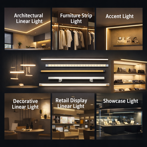 Luminaire sous comptoir CCH pour charpentiers et projets de menuiserie, éclairage linéaire pour placards, éclairage linéaire pour étagères, éclairage linéaire pour armoires - Product Image 1