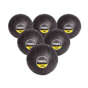 Ballon de musculation Logo Medicine Ball 4 kg en caoutchouc, équipement de fitness pour l'entraînement du tronc et des bras - Product Image 2