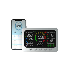 Air Quality Monitor ZN-PT02 LCD Display CO2 PM2.5 Temperature Humidity Sensor Indoor Use - Product Image 2