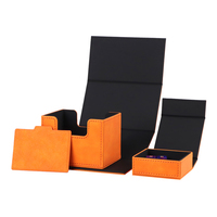 Boîtes de rangement en cuir PU imperméables pour jeux de cartes d'extérieur avec logo personnalisé