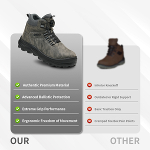 Bottes <span class=keywords><strong>de</strong></span> travail imperméables <span class=keywords><strong>de</strong></span> <span class=keywords><strong>sécurité</strong></span> mi-hautes S3 2025 OEM pour hommes et femmes, <span class=keywords><strong>chaussures</strong></span> <span class=keywords><strong>de</strong></span> <span class=keywords><strong>sécurité</strong></span> anti-écrasement, style <span class=keywords><strong>jogger</strong></span>, en daim et toile, pour l'hiver - Product Image 3