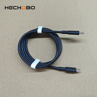 Kabel USB Type-C PD 65W Pengisian Cepat untuk Printer 1m 1.5m 2m Hitam 5-inti 3A Arus Konduktor Tembaga Murni Bahan TPE