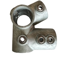 Collier de serrage pour tube en acier galvanisé, 26.9mm, 33.4mm, 42.4mm, 48.3mm
