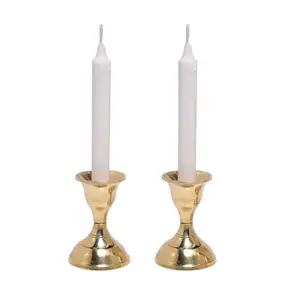 High on Demand Brass Candlesticks Holder com estilo chique Pilar Candle Holder para decoração de casa da Índia