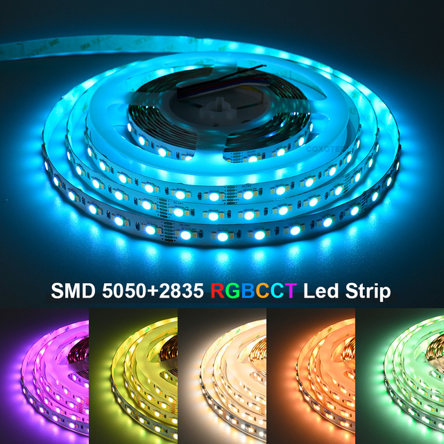 For 5050 RGBWW COB Strip Remote Control Multicolor LED Light 24V Dimmable High Quality Indoor Outdoor Use 5-Year Warranty
