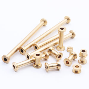 Personalizado Oem Post Chicago Metal Parafusos Encadernação Couro Prego Rebite Botão Sólido Belt <span class=keywords><strong>Tack</strong></span> Parafuso Para Artesanato de Encadernação De Couro - Product Image 5