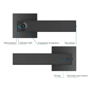 Tuya thông minh khóa sinh trắc học Đầu đọc dấu vân tay kỹ thuật số mật khẩu an ninh cho phòng gia đình căn hộ cửa Wifi điện tử khóa thông minh - Product Image 5