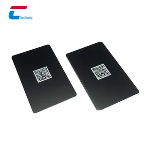 맞춤형 PVC 플라스틱 QR 코드 RFID 매트 블랙 NFC 스마트 명함