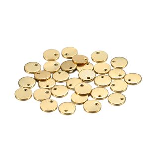 Nhỏ vòng thép không gỉ phẳng trống dập tag Mặt dây chuyền Mini Đĩa cho vòng đeo tay Vòng Cổ Chuỗi Charms làm đồ trang sức - Product Image 3