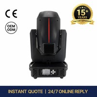 Luz de escenario con cabezal móvil de haz de 350W 17R, codificador de doble prisma, DMX512, de fábrica OEM, ISO9001 CE RoHS, para DJ, discoteca y club