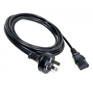 Cable <span class=keywords><strong>de</strong></span> Extensión <span class=keywords><strong>de</strong></span> Corriente CA con Enchufe AU <span class=keywords><strong>de</strong></span> 2 Pines y Extremo <span class=keywords><strong>Abierto</strong></span>, Aprobado por SAA, Precio <span class=keywords><strong>de</strong></span> Fábrica al por Mayor, para Uso en Electrodomésticos, Conector Macho IEC - Product Image 3