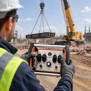 Industrial Hydraulic Radio <b>Remote</b> <b>Control</b> 4 Joystick With Throttle 500m Wireless for Overhead Crane Hoist - Product Image 5