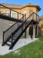 Système de balustrade en aluminium de style australien avec finition résistante aux intempéries pour les zones résidentielles extérieures