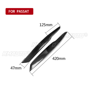 2 Piezas de Cubiertas Decorativas para Faros Delanteros de Fibra de Carbono para Volkswagen Passat B6 3C 2005 2006 2007 2008 2009 2010 - Product Image 4
