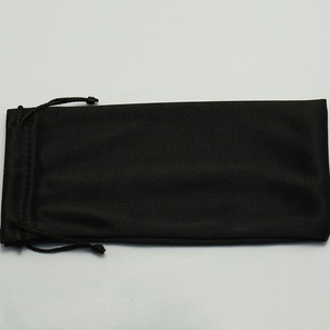 Custom Logo Luxury Black Sunglasses Bag Folding Leather Glasses Case & Box Packaging OPP Cloth Bag Eyeglass Case Set - Product Image 4