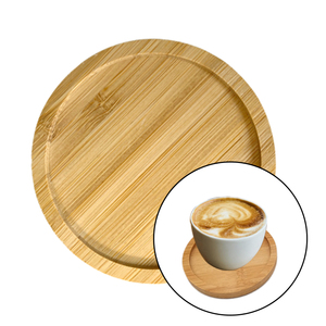 Dessous de verres en bois de bambou non finis, tranches de bois de 3.5 pouces GOH <span class=keywords><strong>DODD</strong></span> pour l'artisanat naturel et décoration de mariage, paquet de 8 pièces - Product Image 5