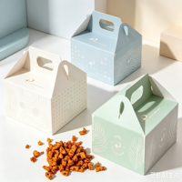 Boîte d'emballage pour œufs et biscuits, personnalisable avec logo, en carton ondulé recyclable, gaufrage, pour boulangerie, pâtisserie, macarons, biscuits