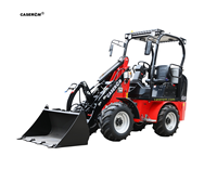 Hocheffizienter 4x4 Elektrischer Mini-Lader mit 0,4 Kubikmeter Schaufel, Kleiner Elektrolader für Innenarbeiten