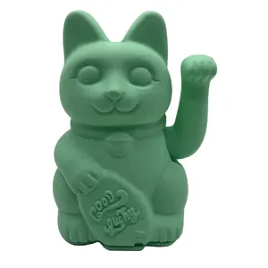 OEM批发定制彩色塑料Maneki Neko手工幸运猫家居装饰