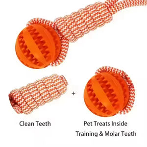 Jouets à mâcher pour chiens en corde TPR, durables, couineurs, en forme de dessin animé, pour friandises – Indestructibles, pour le nettoyage des dents et interactifs - Product Image 3