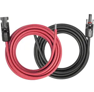 1000v 1500v red black h1z2z2 k pvcord pv cords photovoltaic cords photovoltaic cord dc cords solarkabel 6mm