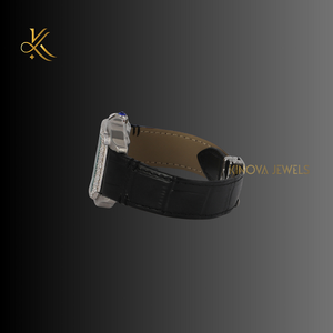 Montre en diamant moissanite de haute qualité avec mouvement à quartz, brillance éclatante et design élégant pour un style raffiné et haut de gamme - Product Image 2