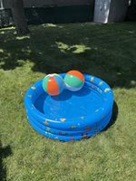 Runder Aufblasbarer Garten-Schwimmpool für Babys, Tragbarer Kinder-Planschpool für Drinnen & Draußen, Kleinkind-Wasserspielcenter