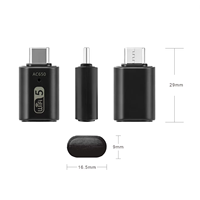 Adaptateur WiFi USB sans fil 600 Mbps, clé USB-C, émetteur-récepteur WiFi pour PC et caméra embarquée, RTL8811CU, carte réseau 2,4G/5G